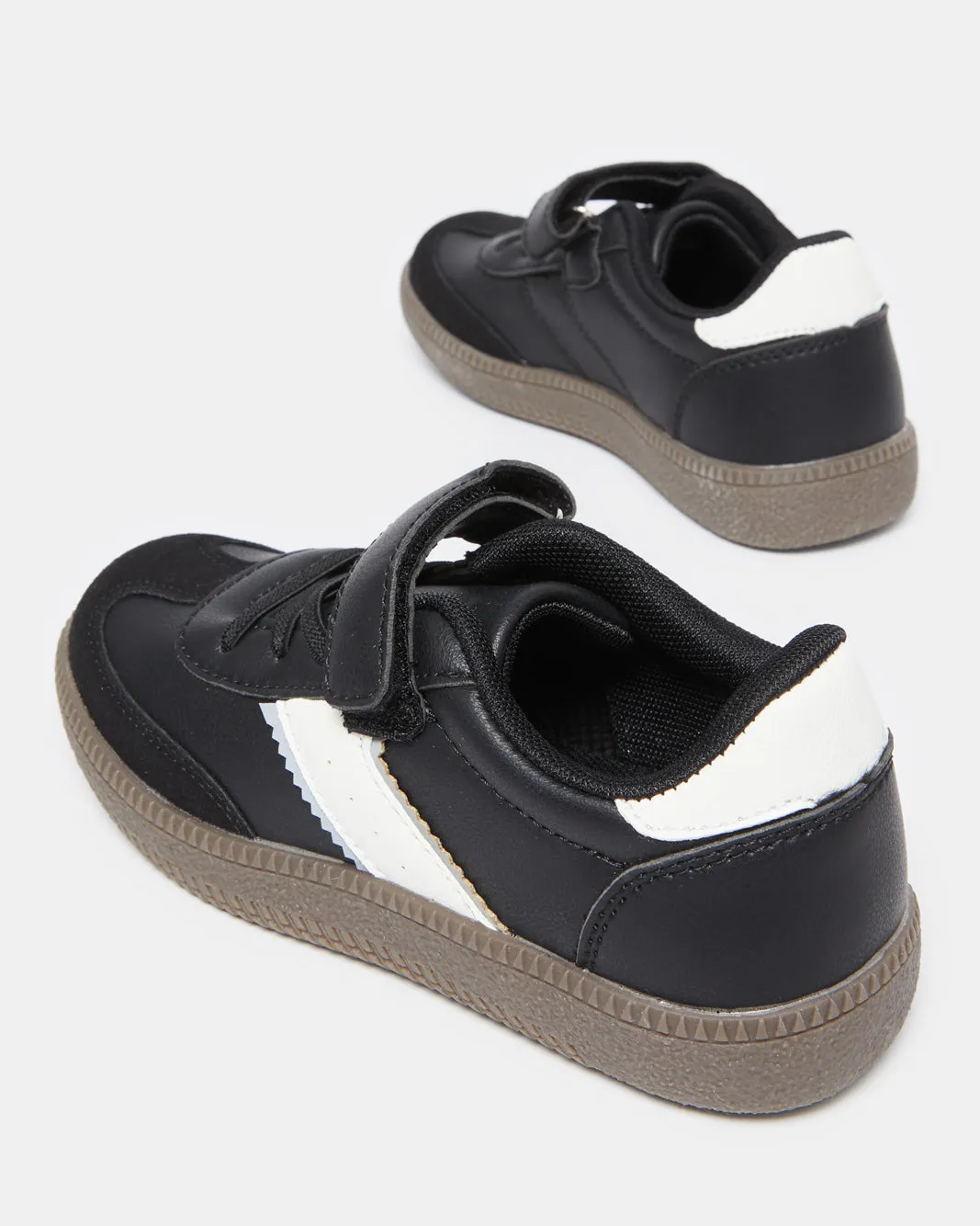 Boys Black Retro Sneakers sold by Redtag product image thumbnail 4