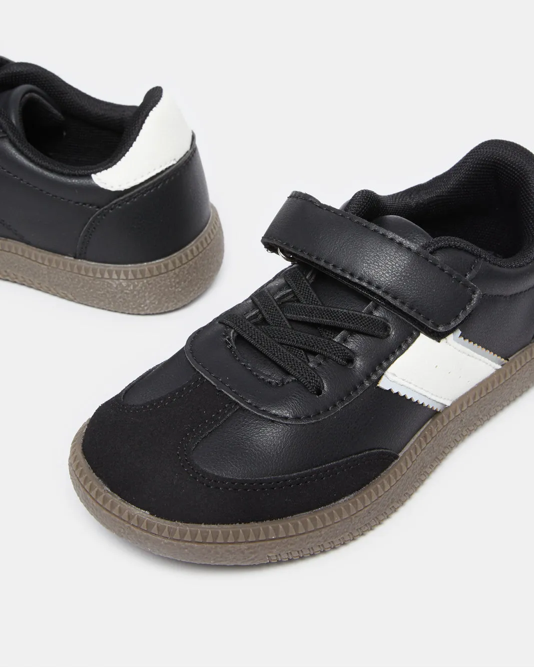 Boys Black Retro Sneakers sold by Redtag product image thumbnail 3