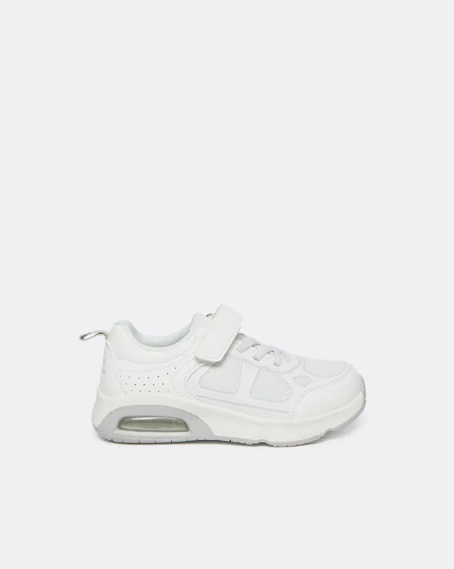 Boys White Material Block Trainers sold by Redtag