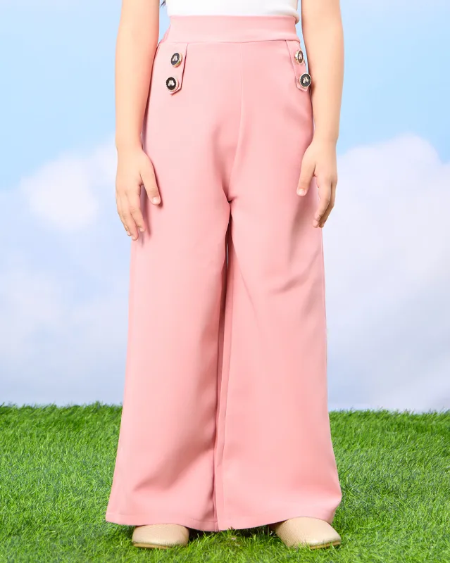 Girls Pink Flared Trouser sold by Redtag