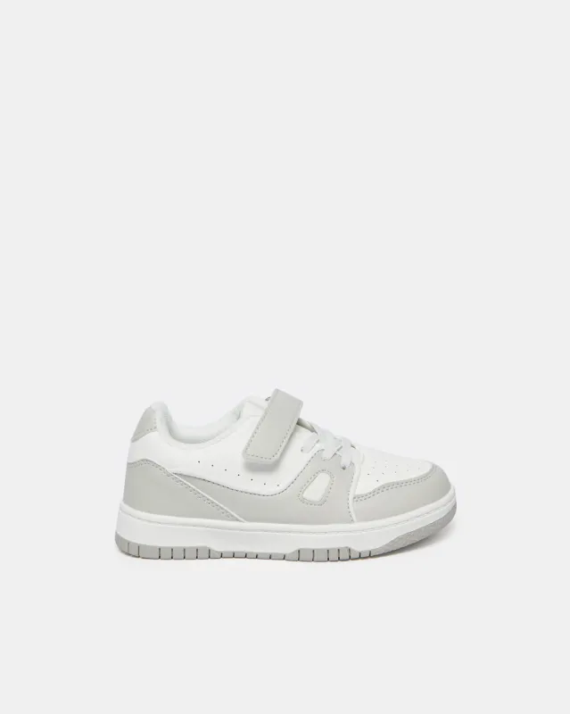 Boys Grey Material Block Skate Shoes sold by Redtag