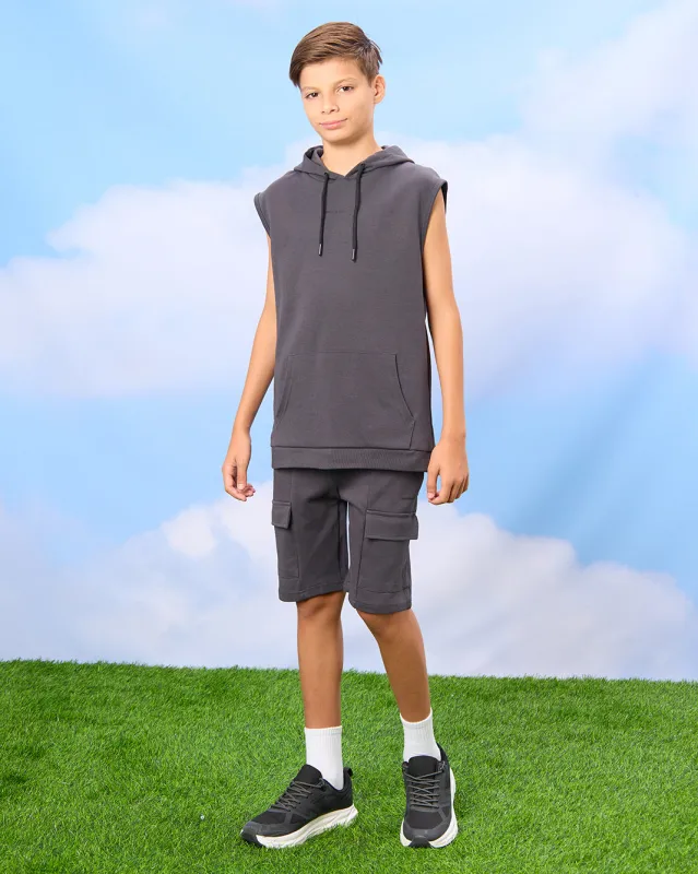 Senior Boys Charcoal Casual Set (2 Piece) sold by Redtag