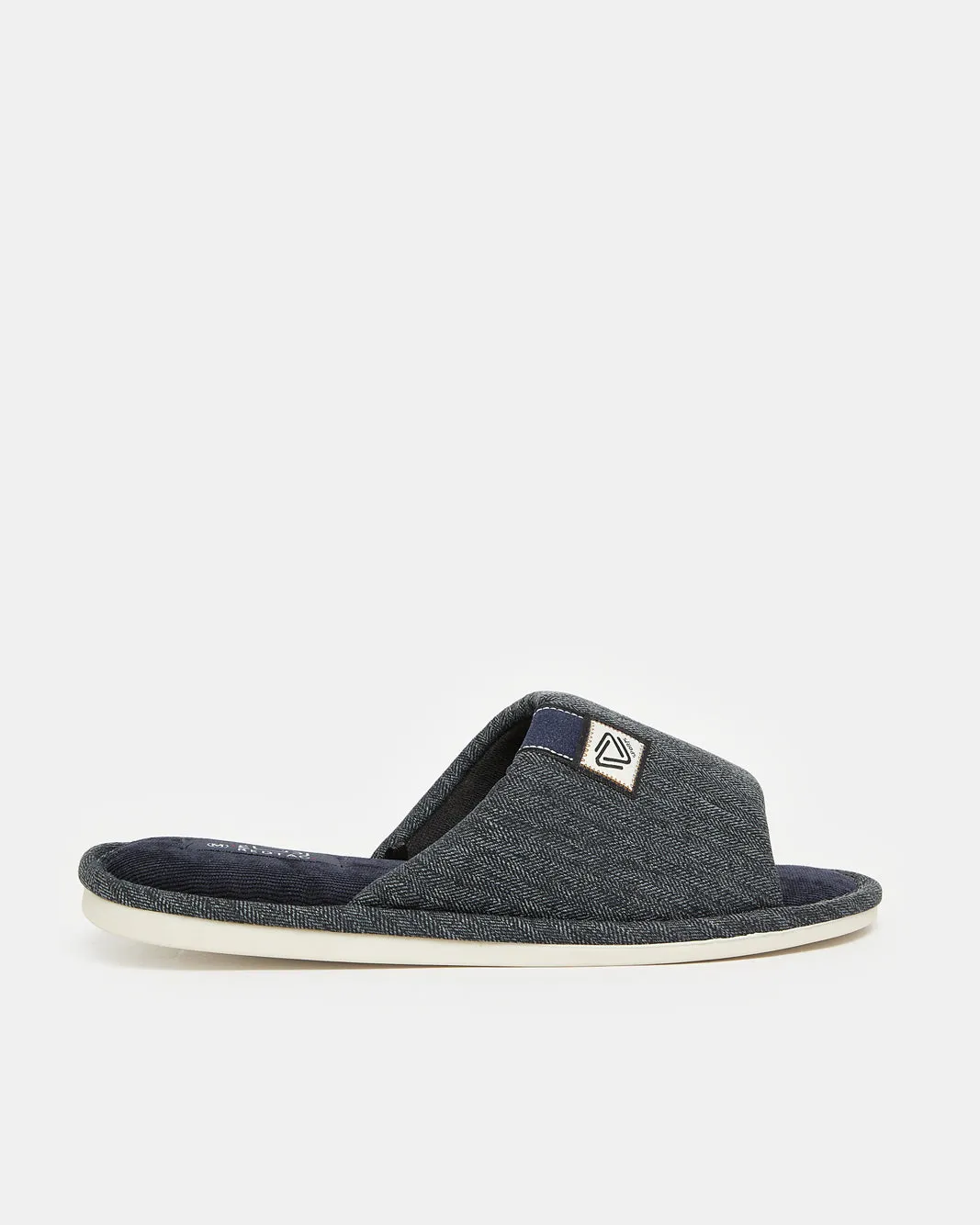 Men Navy Patched Slipper sold by Redtag