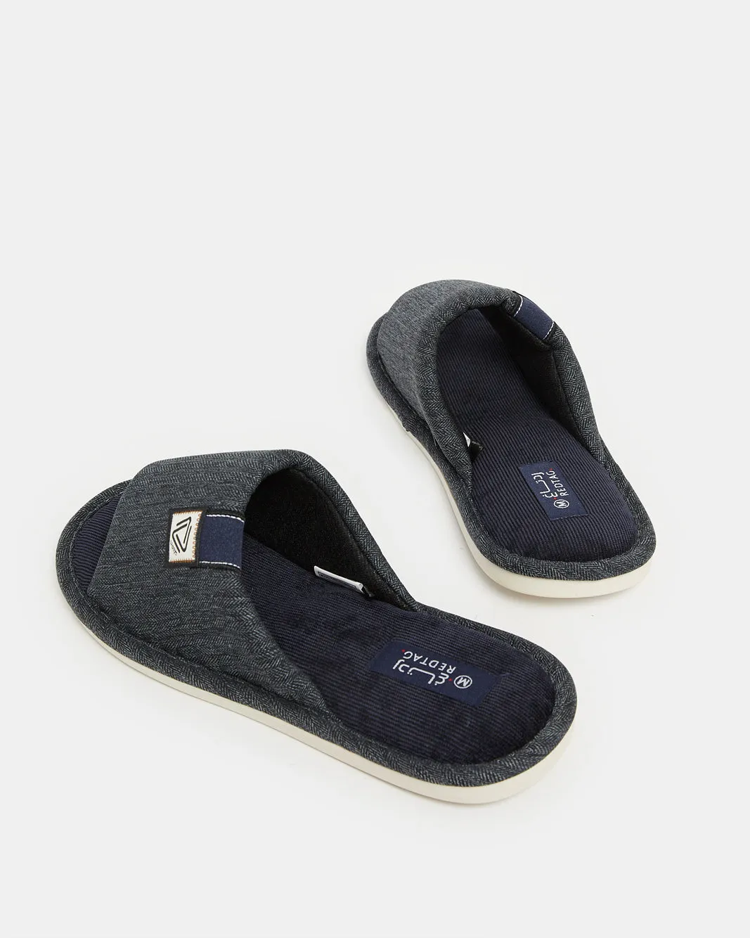 Men Navy Patched Slipper sold by Redtag product image thumbnail 4