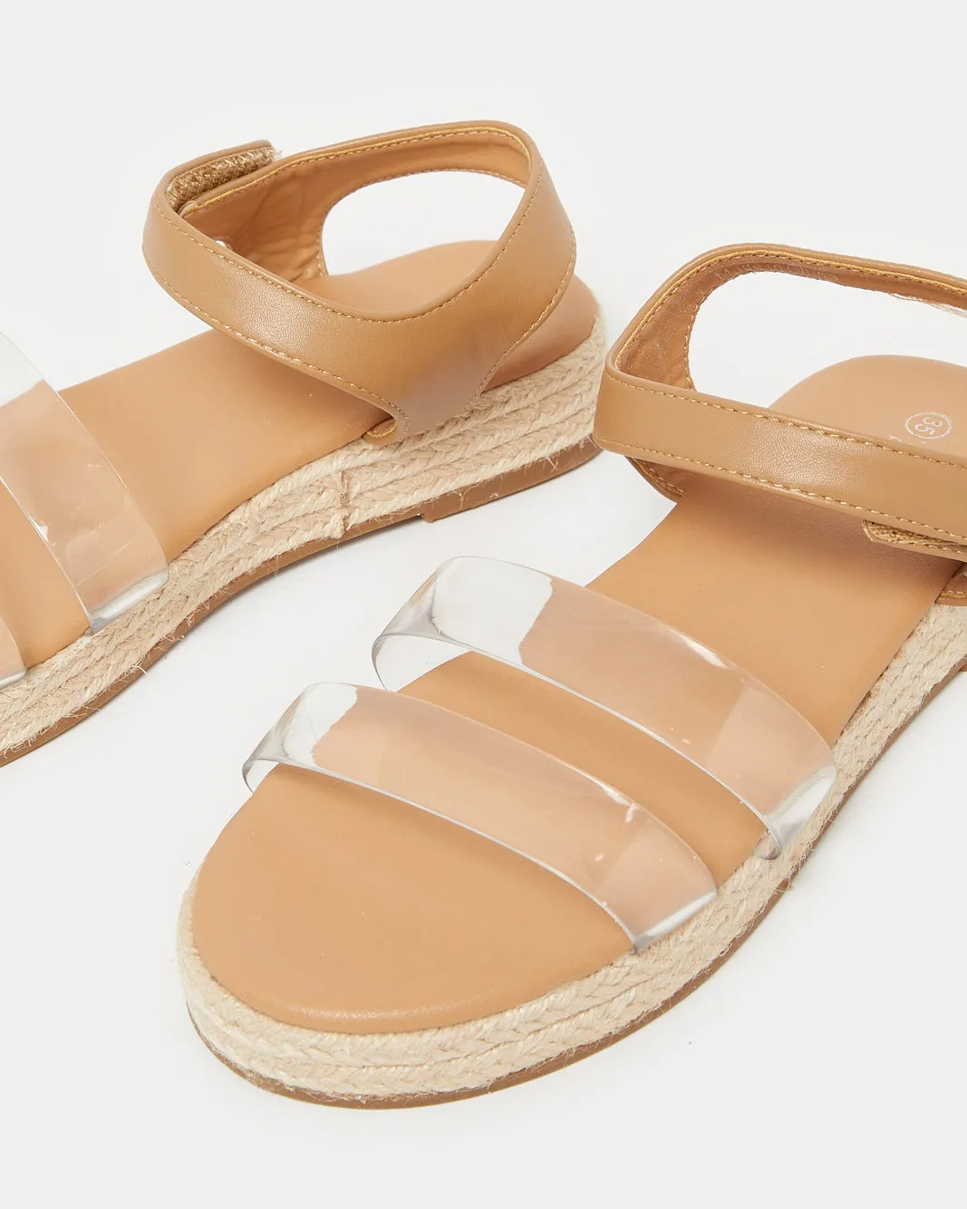 Girls Brown Wedge Sandal sold by Redtag product image thumbnail 3