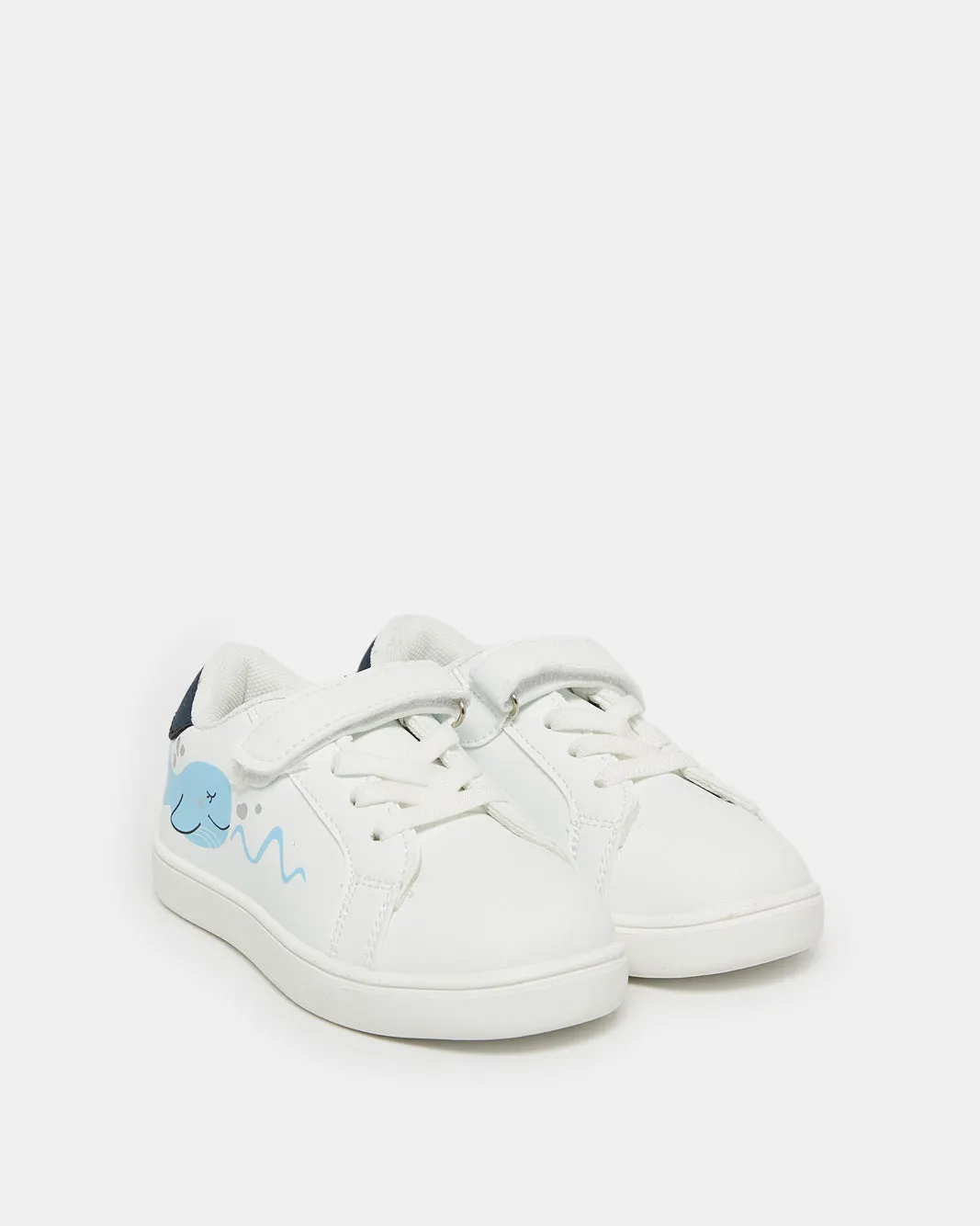 Boys White Dolphin Sneakers sold by Redtag product image thumbnail 2