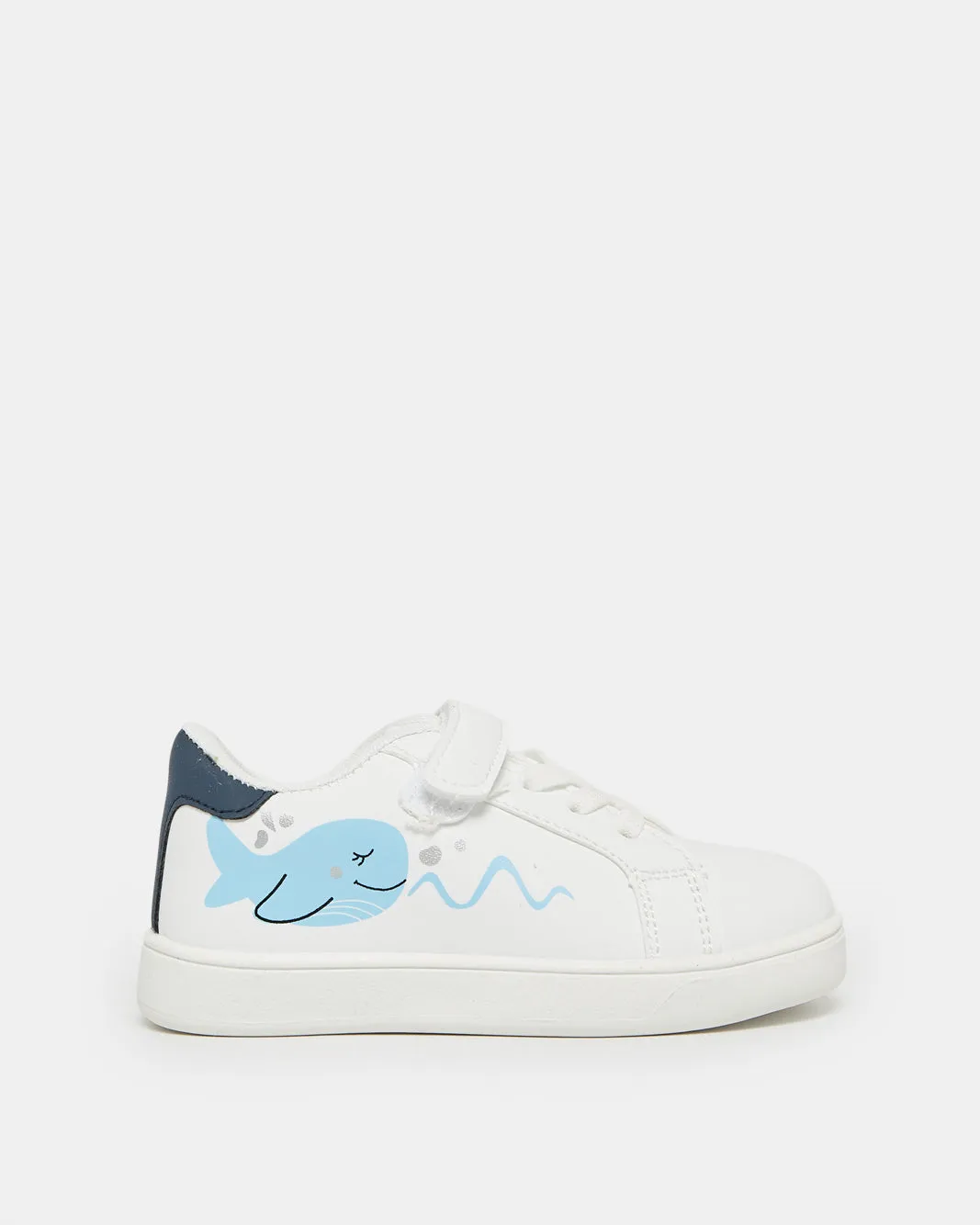 Boys White Dolphin Sneakers sold by Redtag