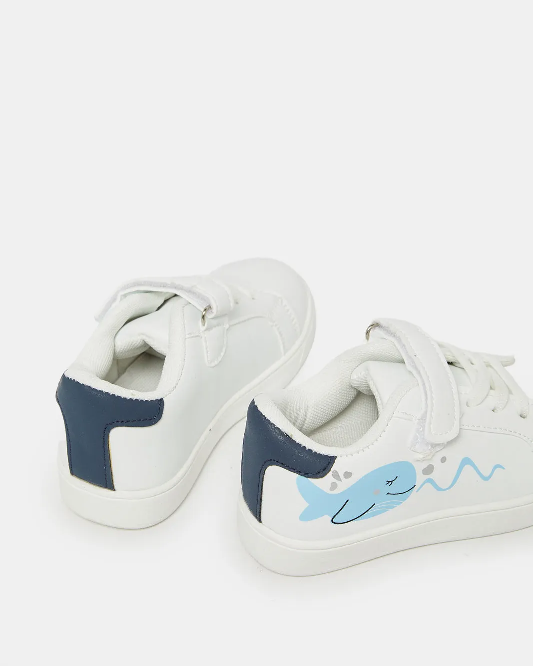 Boys White Dolphin Sneakers sold by Redtag product image thumbnail 4