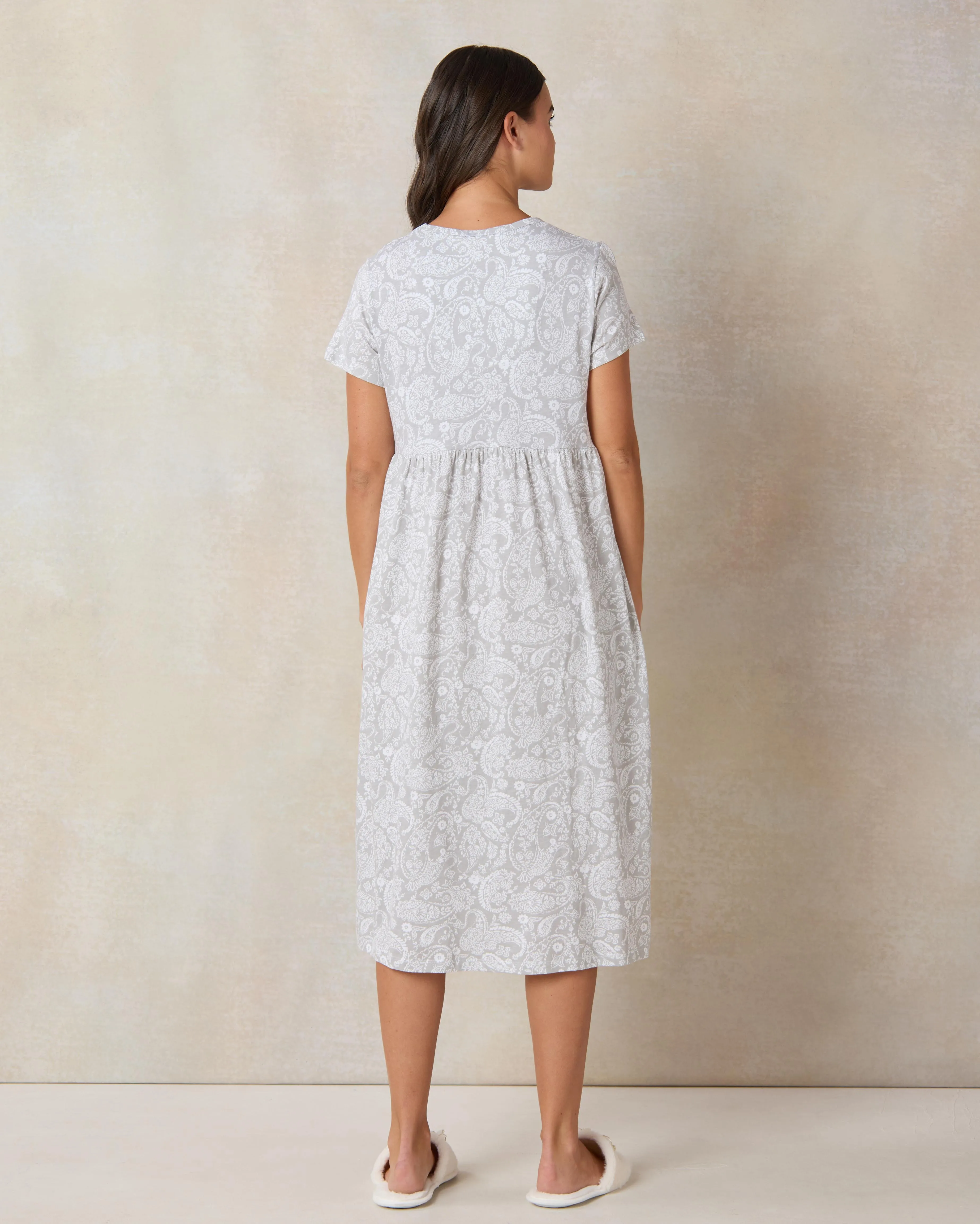 Women Blue Printed Nightgown sold by Redtag product image thumbnail 3