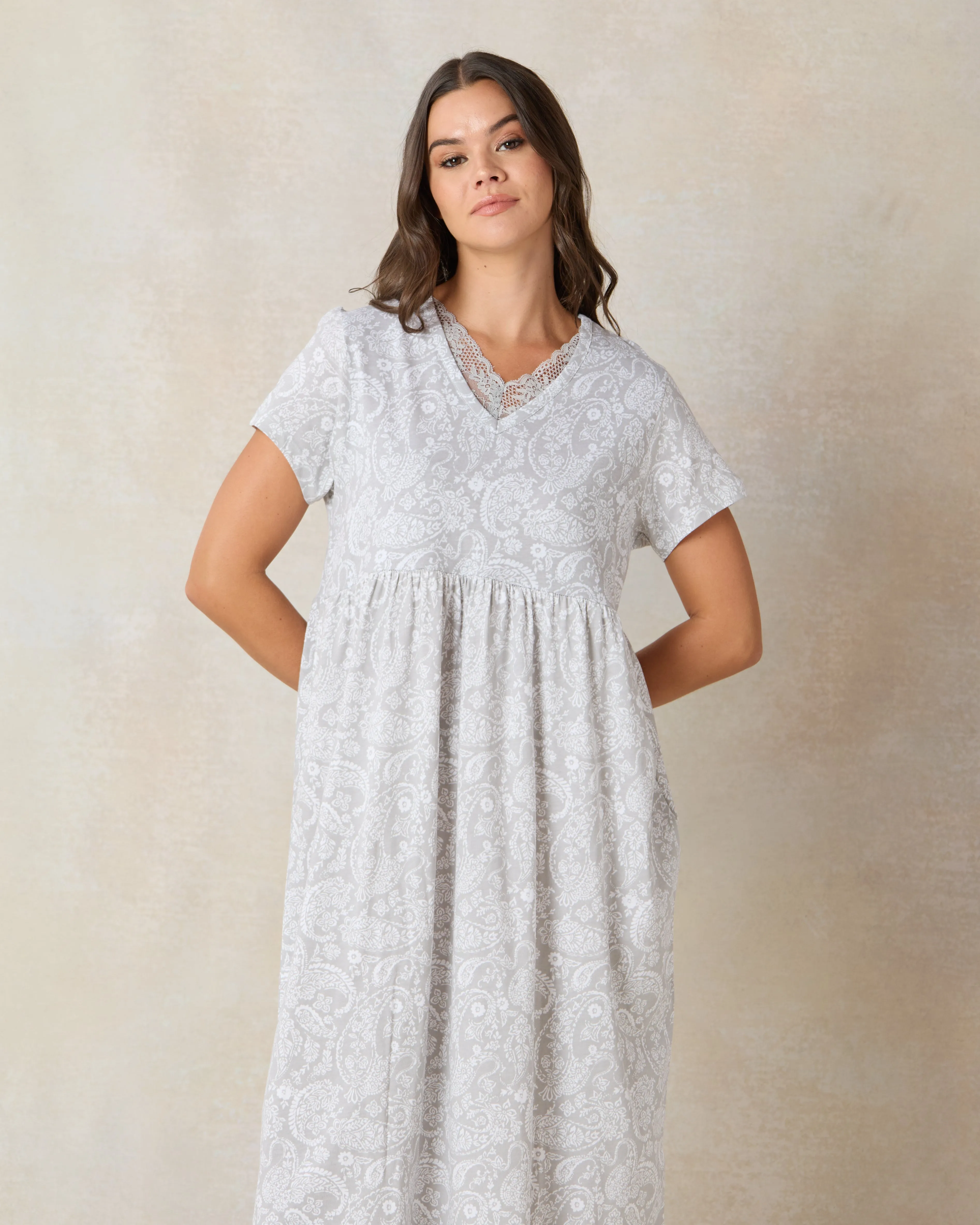 Women Blue Printed Nightgown sold by Redtag product image thumbnail 2