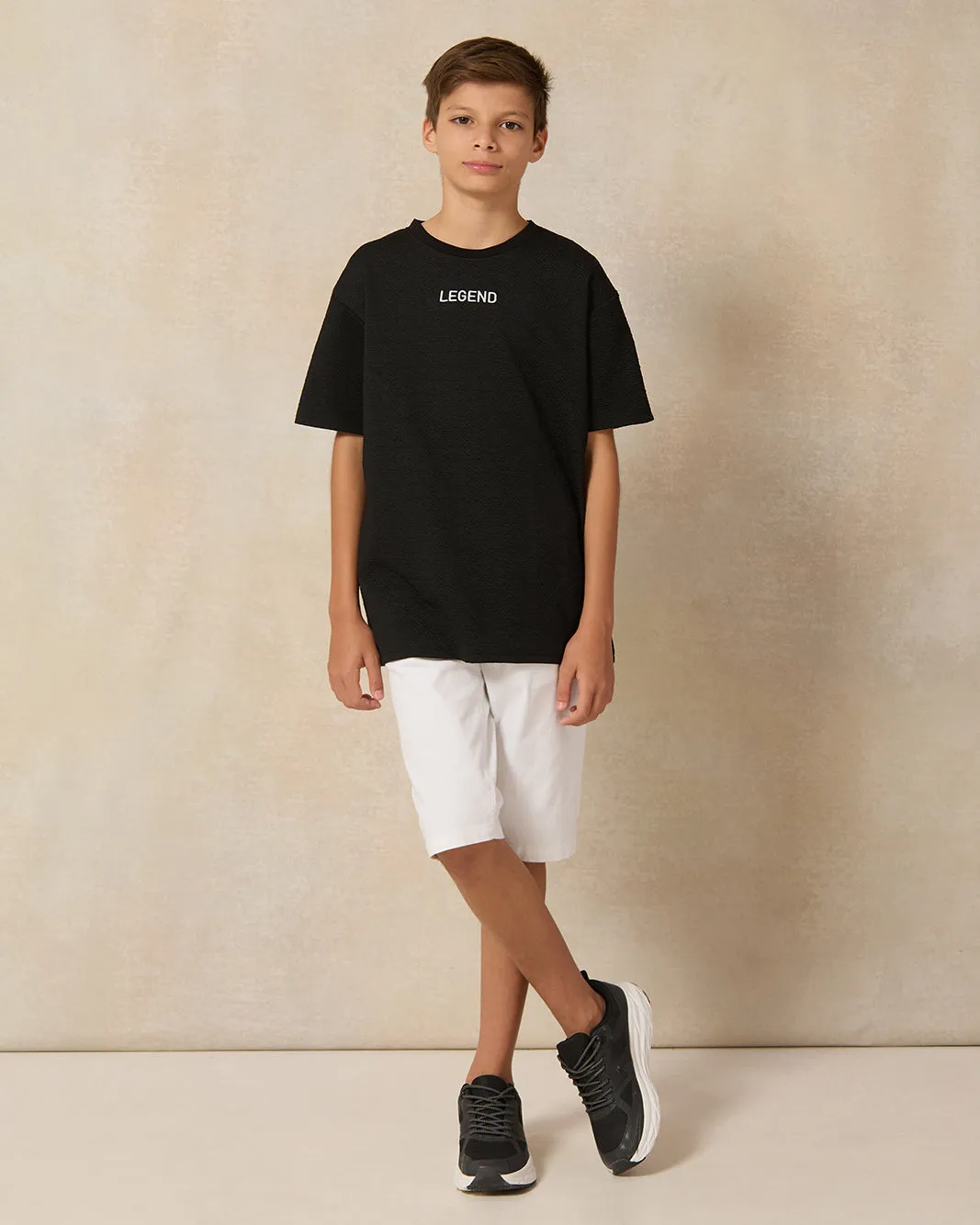 Senior Boys Black Printed T-Shirt sold by Redtag product image thumbnail 2