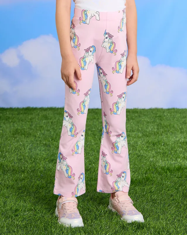 Girls Pink My Little Pony Print Flared Leggings sold by Redtag