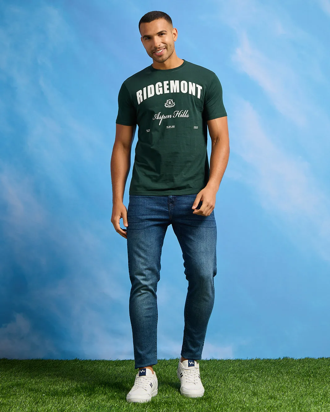 Men Green Graphic T-Shirt sold by Redtag product image thumbnail 2