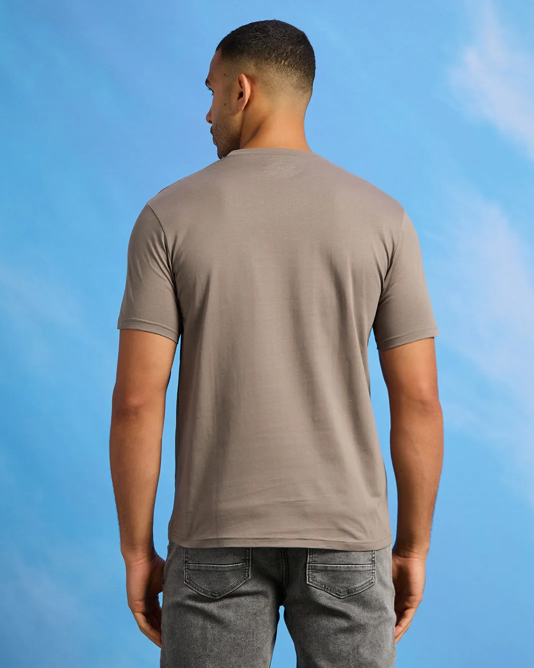 Men Grey Graphic T-Shirt sold by Redtag product image thumbnail 3