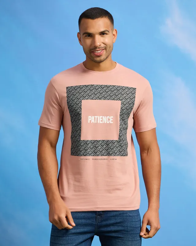 Men Pink Graphic T-Shirt sold by Redtag