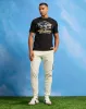 Men Black Graphic T-Shirt sold by Redtag