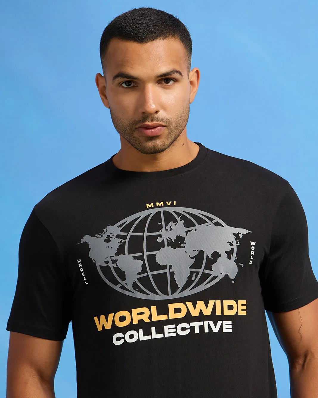 Men Black Graphic T-Shirt sold by Redtag product image thumbnail 4