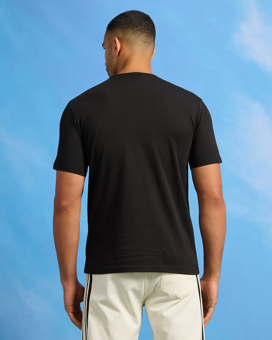 Men Black Graphic T-Shirt sold by Redtag product image thumbnail 3