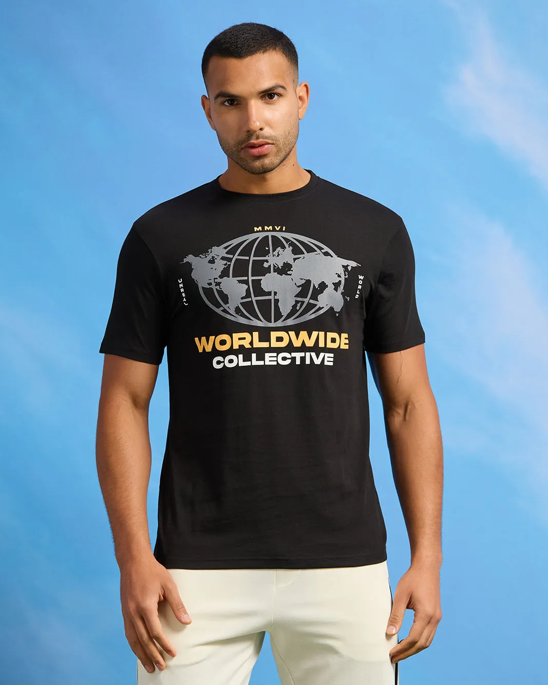 Men Black Graphic T-Shirt sold by Redtag