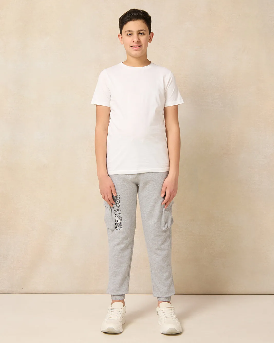 Senior Boys Grey Cargo Active Pants sold by Redtag product image thumbnail 2