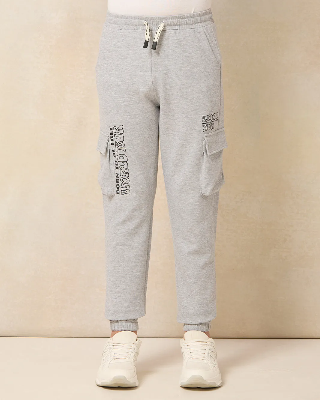 Senior Boys Grey Cargo Active Pants sold by Redtag