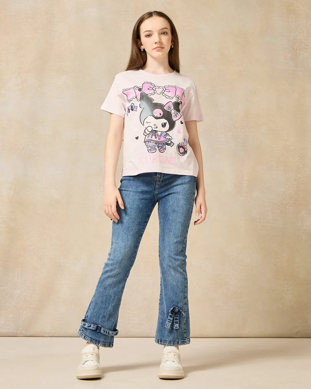 Senior Girls Purple Kuromi Boxy T-Shirt sold by Redtag product image thumbnail 2