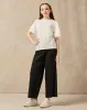 Senior Girls White Ruffled Sleeve Embellished With Flower Top sold by Redtag