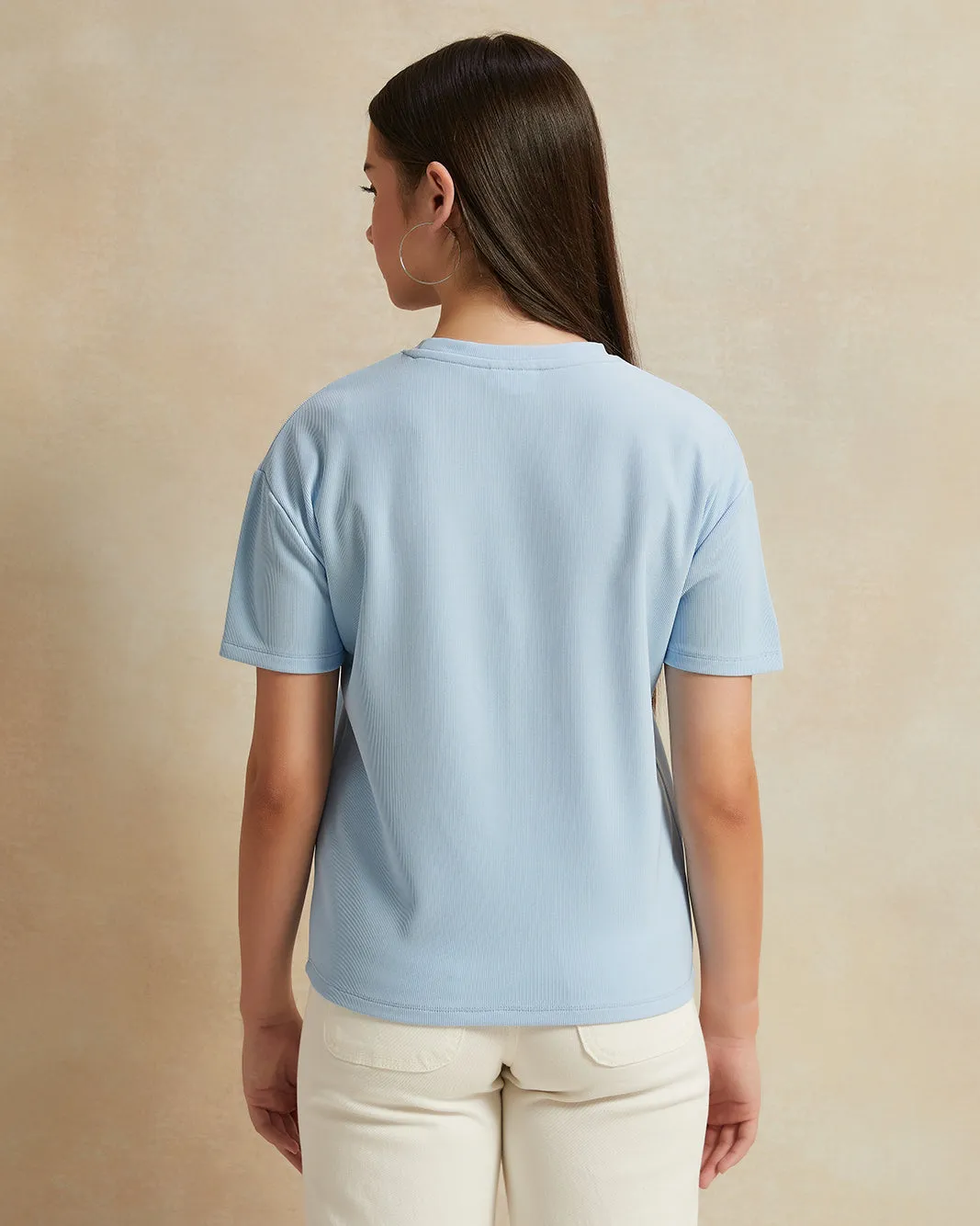Senior Girls Blue Embellished Top sold by Redtag product image thumbnail 3