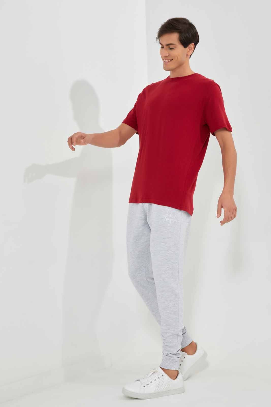 Red Basic Crew Neck T-Shirt sold by Redtag product image thumbnail 2