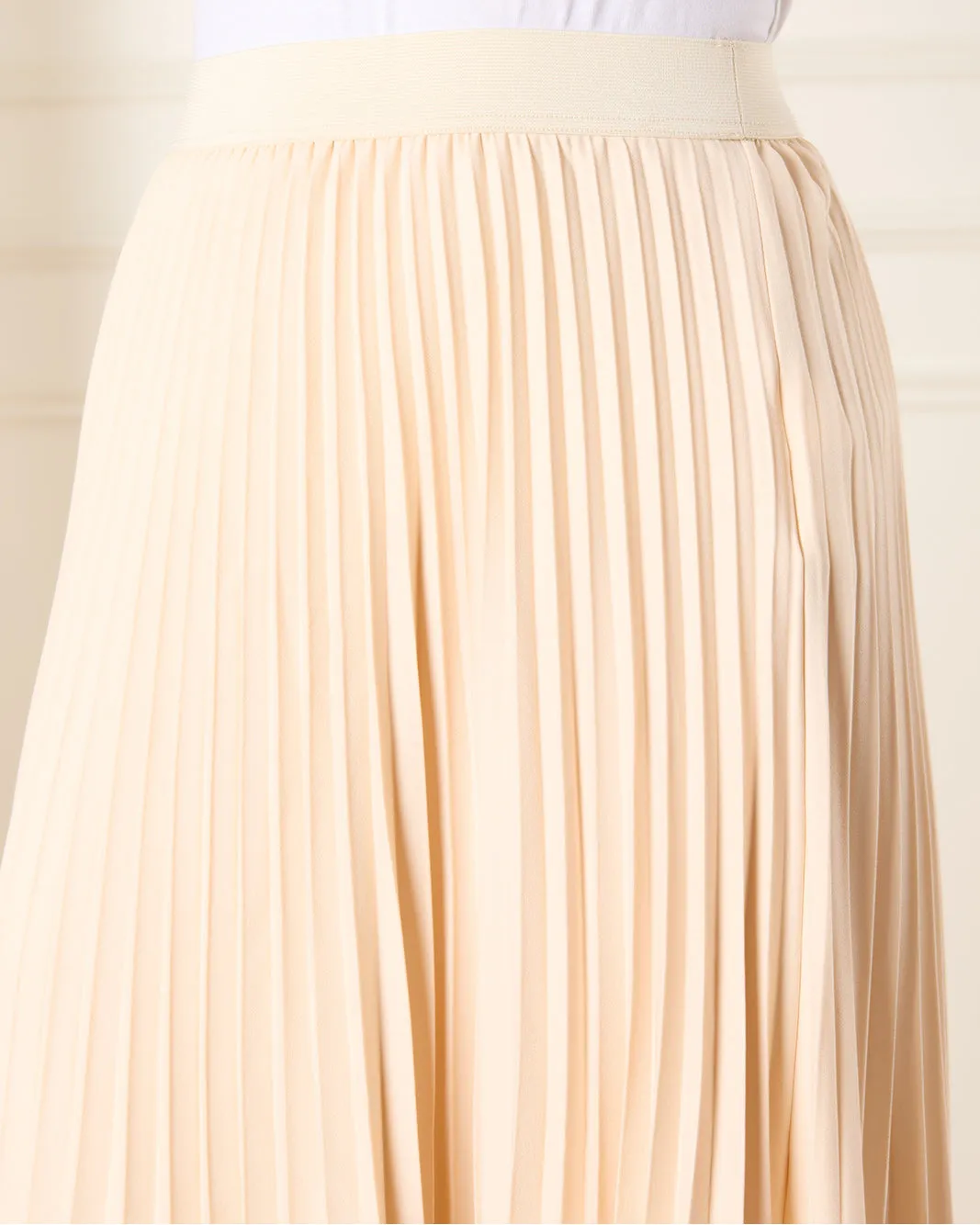 Women Peach Pleated High Waist Skirt sold by Redtag product image thumbnail 4