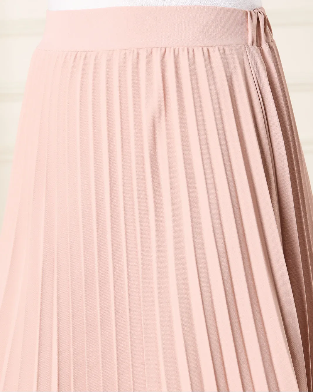 Women Pink Pleated High Waist Skirt sold by Redtag product image thumbnail 4