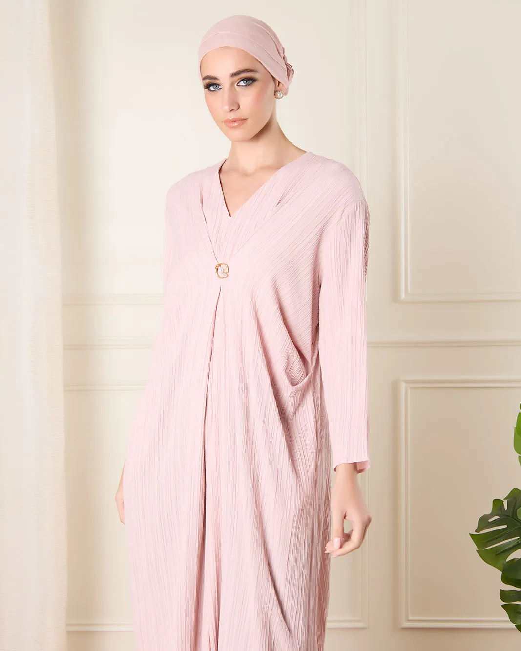 Women Pink Front Panel Detail Kaftan Dress sold by Redtag product image thumbnail 2