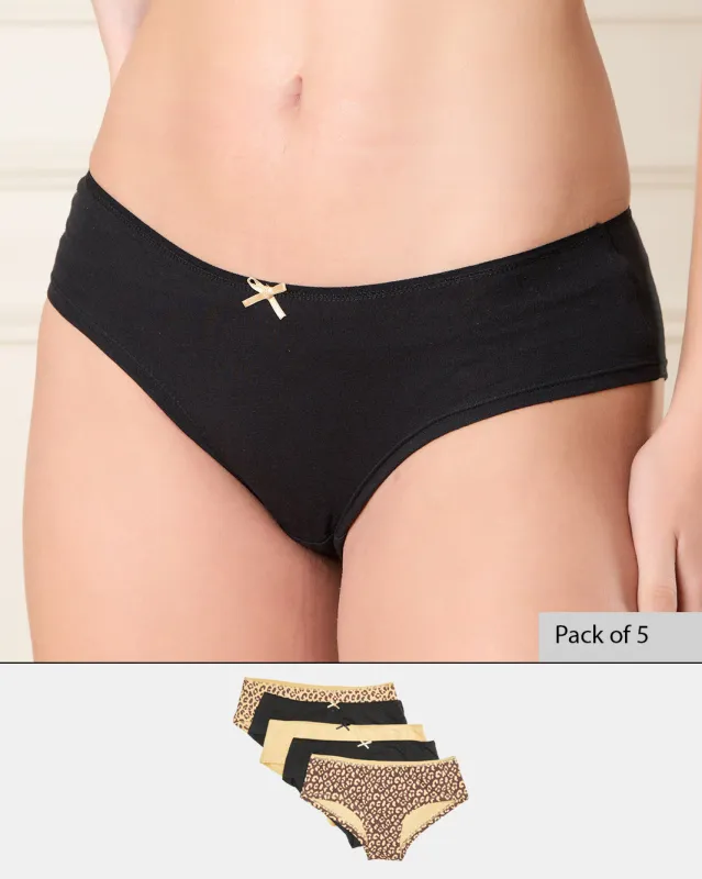 Women Assorted Boyleg Briefs Set (Pack of 5) sold by Redtag