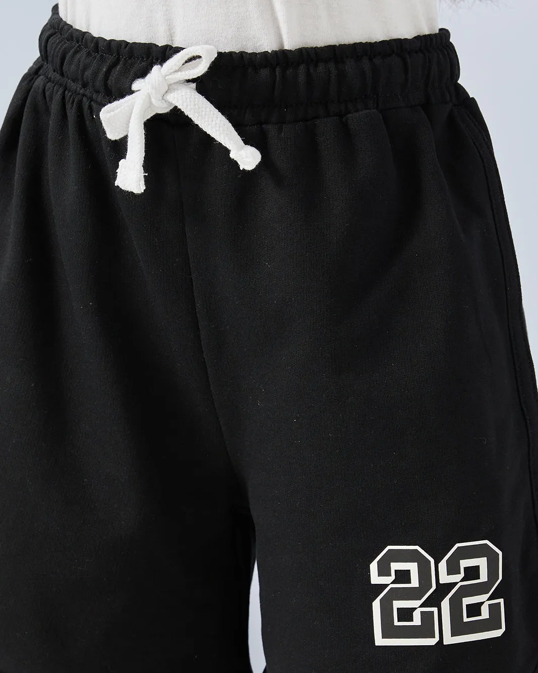 Girls Black Printed Shorts sold by Redtag product image thumbnail 4