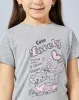Girls Grey Printed Casual T-shirt sold by Redtag