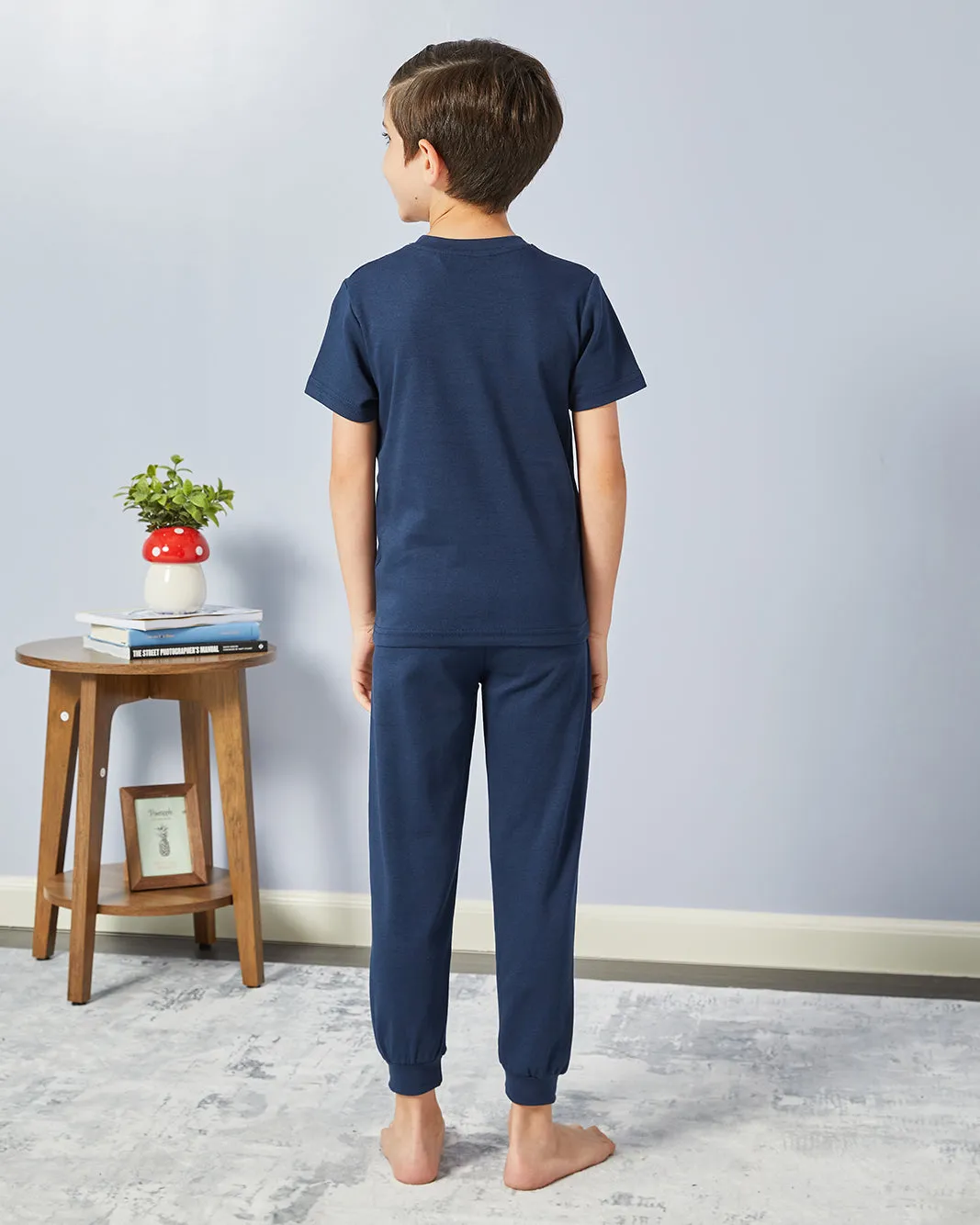 Boys Navy Gaming Print Pyjama Set (2 Piece) sold by Redtag product image thumbnail 4