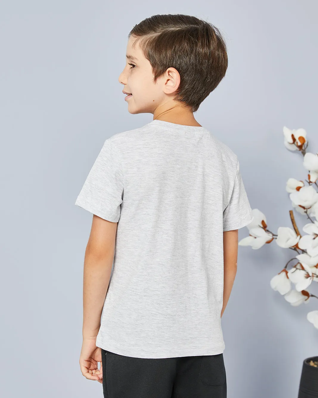 Boys Grey Astro Print T-Shirt sold by Redtag product image thumbnail 3