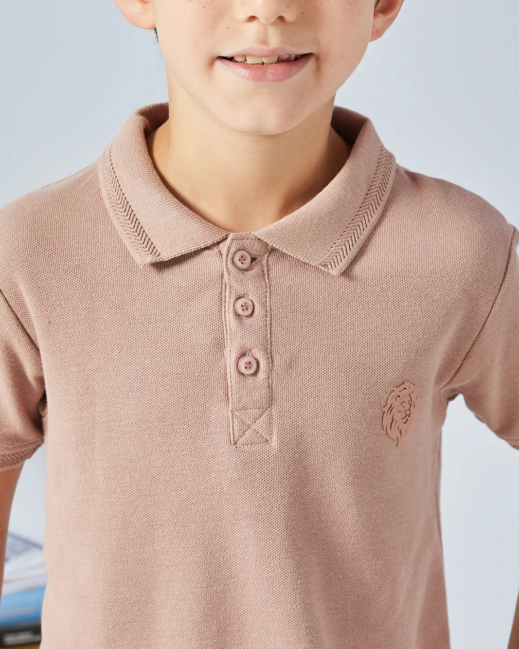 Boys Lilac Basic Tipping Polo Shirt sold by Redtag product image thumbnail 4