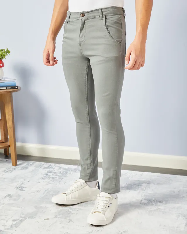 Senior Boys Grey Basic Casual Trousers sold by Redtag