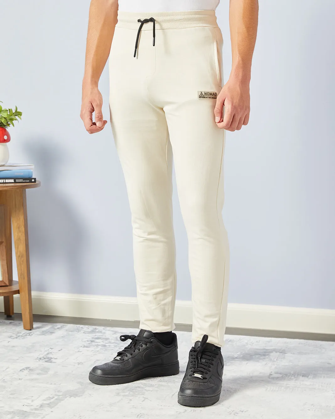 Senior Boys Beige Basic Track Pants sold by Redtag
