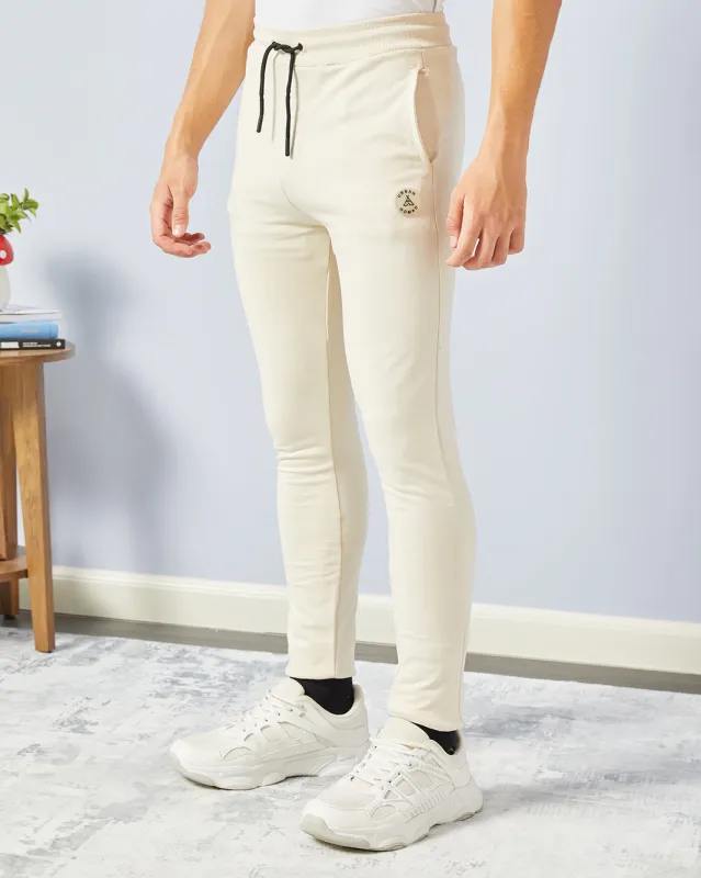 Senior Boys Beige Basic Track Pants sold by Redtag