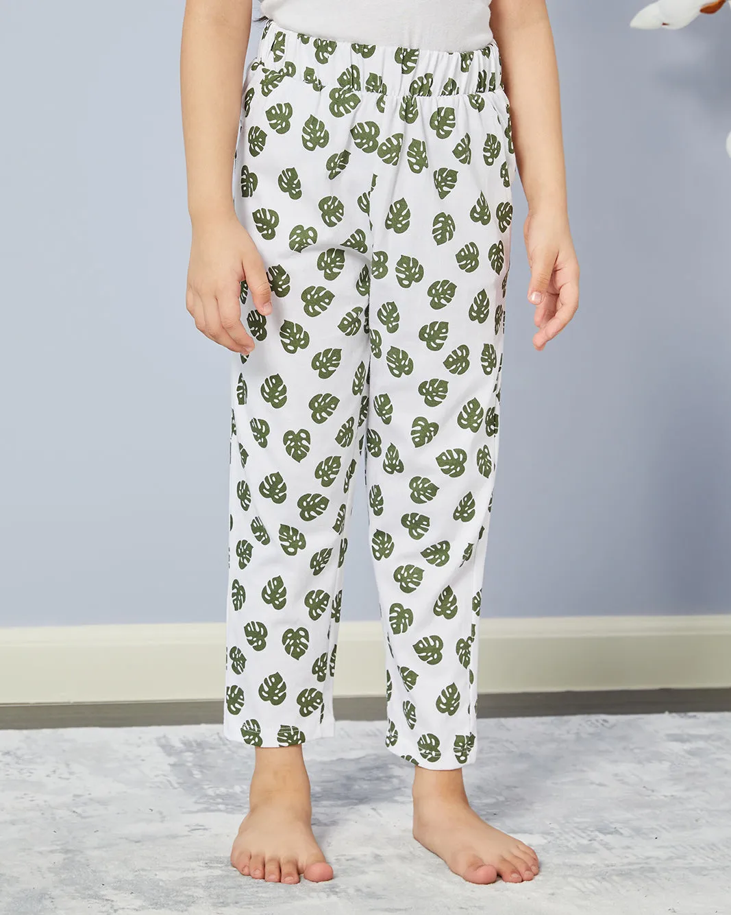 Girls White Printed Pyjama Set (2 Piece) sold by Redtag product image thumbnail 3