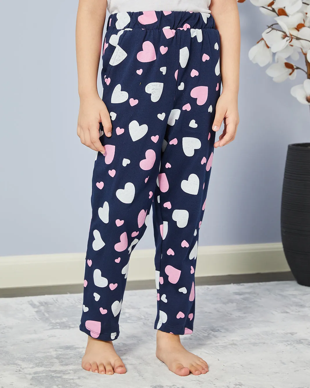 Girls Navy Printed Pyjama Set (2 Piece) sold by Redtag product image thumbnail 3
