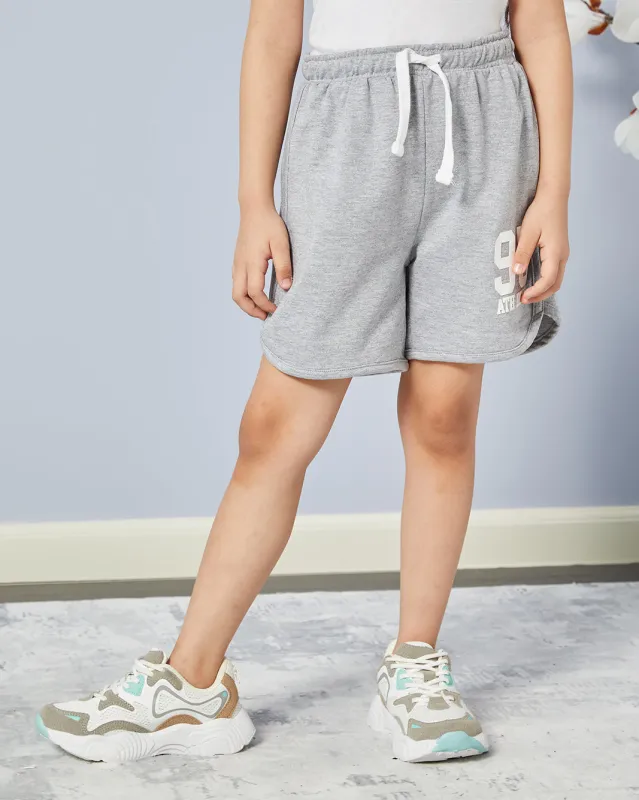 Girl Grey Printed Shorts sold by Redtag