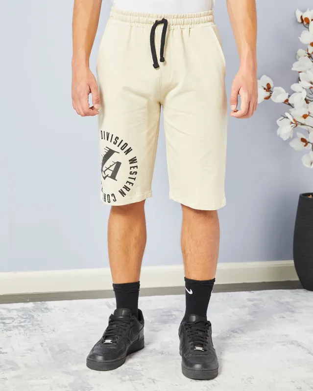 Senior Boys Beige Pull-on Shorts sold by Redtag
