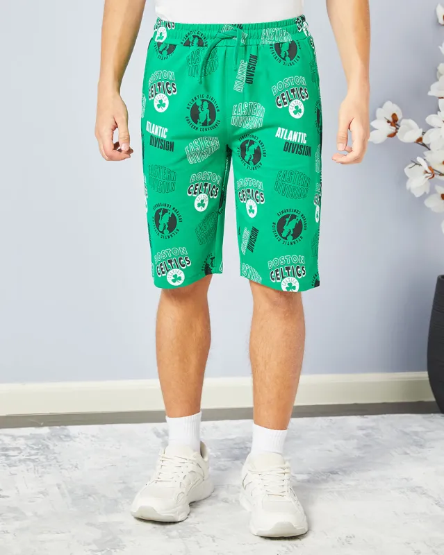 Senior Boys Green Pull-on Shorts sold by Redtag