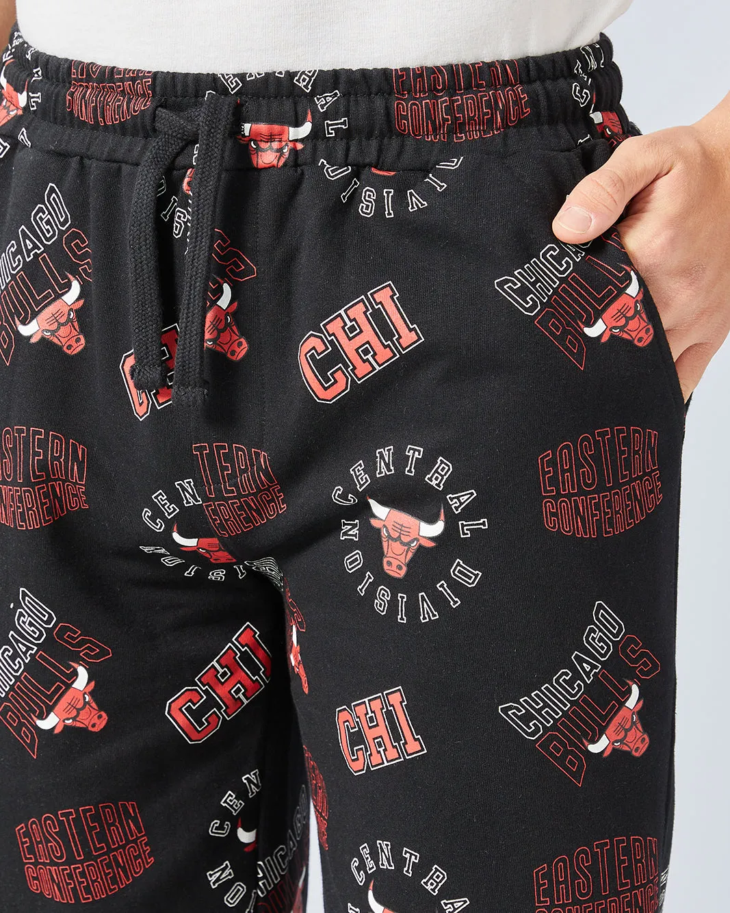 Senior Boys Black Pull-on Shorts sold by Redtag product image thumbnail 4