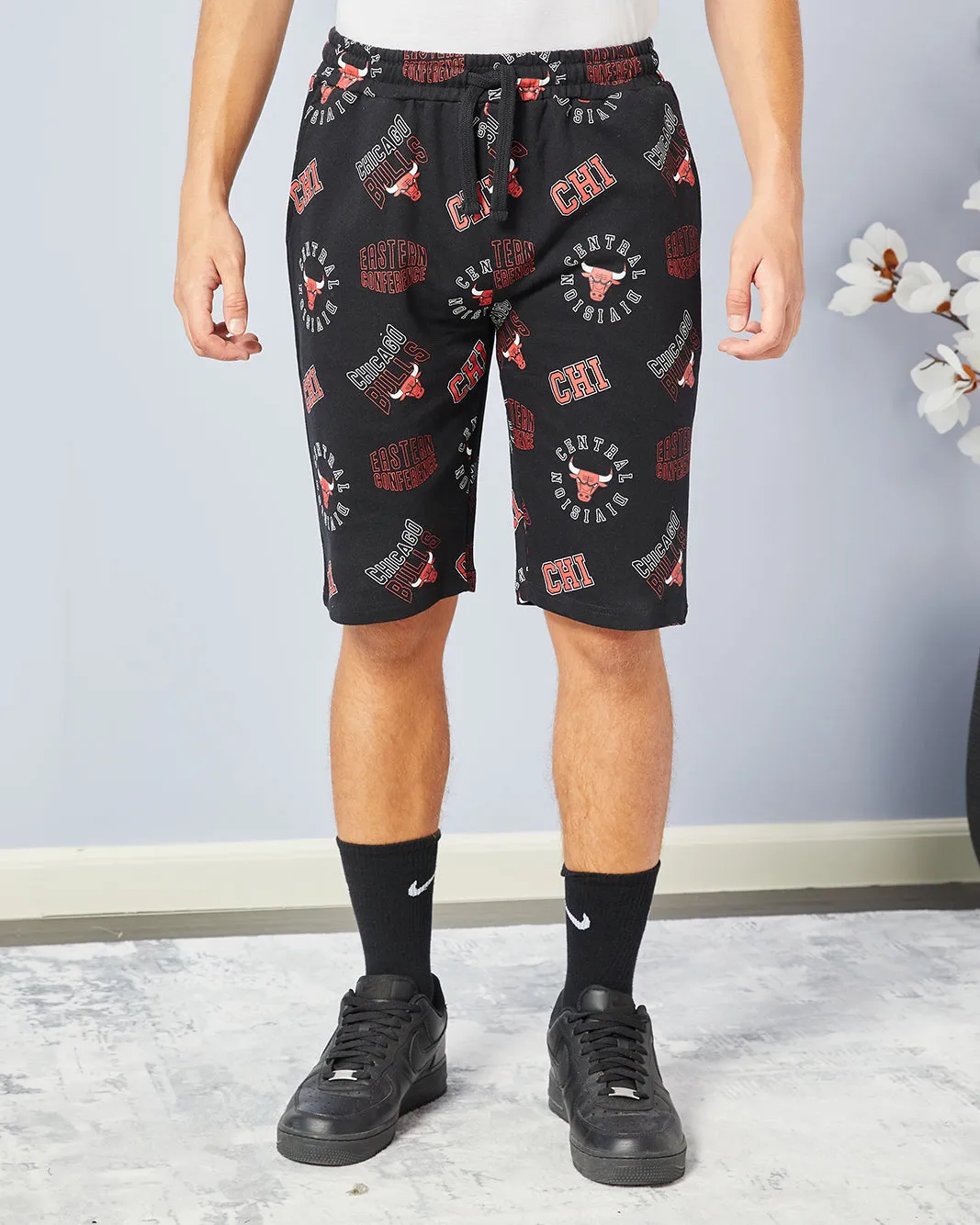 Senior Boys Black Pull-on Shorts sold by Redtag