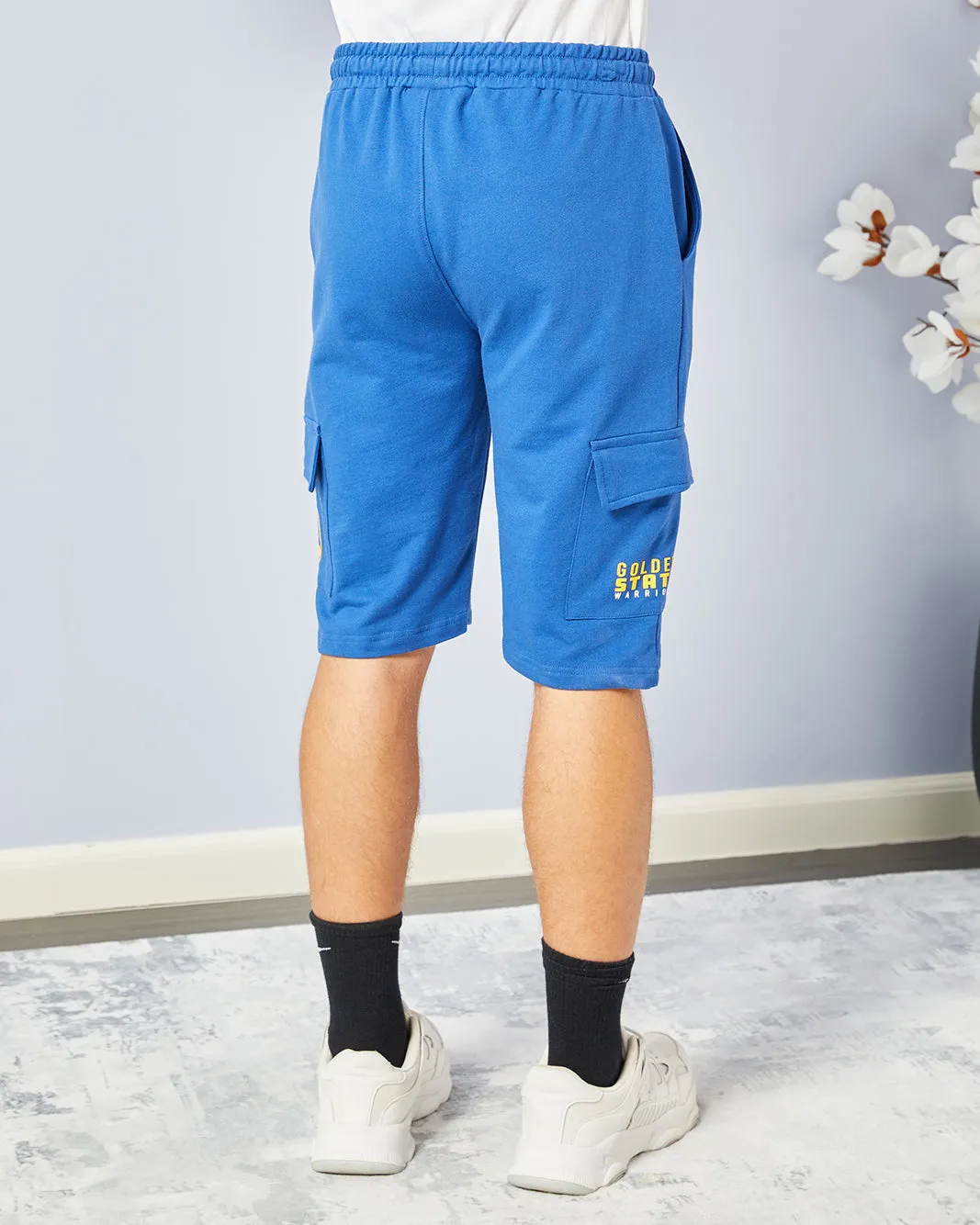 Senior Boys Blue Pull-on Shorts sold by Redtag product image thumbnail 3