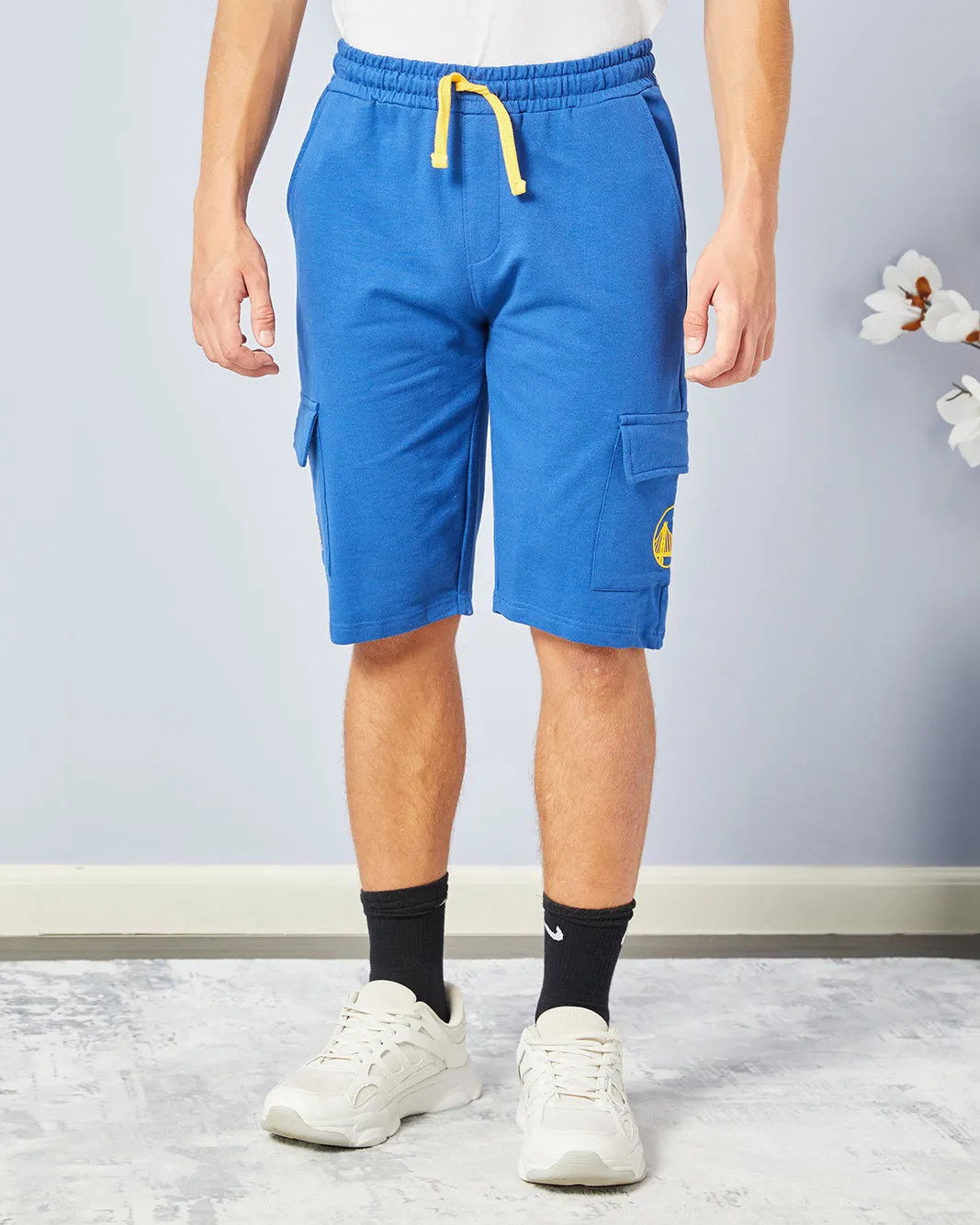 Senior Boys Blue Pull-on Shorts sold by Redtag